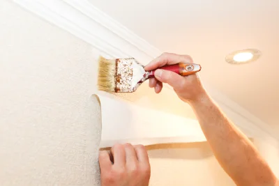 Pose de papier peint à Chénas — revêtements muraux et toiles de verre